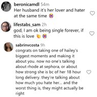 The internet reacts to Justin Bieber's post. (Image via Instagram/@justinbieber)